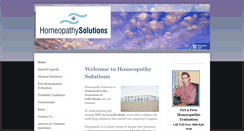 Desktop Screenshot of homeopathysolutions.com
