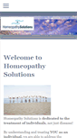 Mobile Screenshot of homeopathysolutions.com