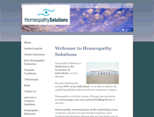 Tablet Screenshot of homeopathysolutions.com